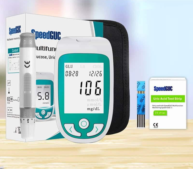 AstraGuard Kit di Test 3-In-1 per Colesterolo, Glucosio e Acido Urico