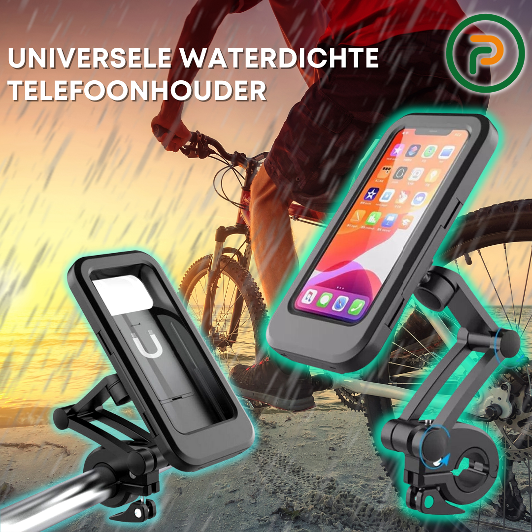 HydroGuard Case | Supporto per telefono impermeabile universale per bici o moto