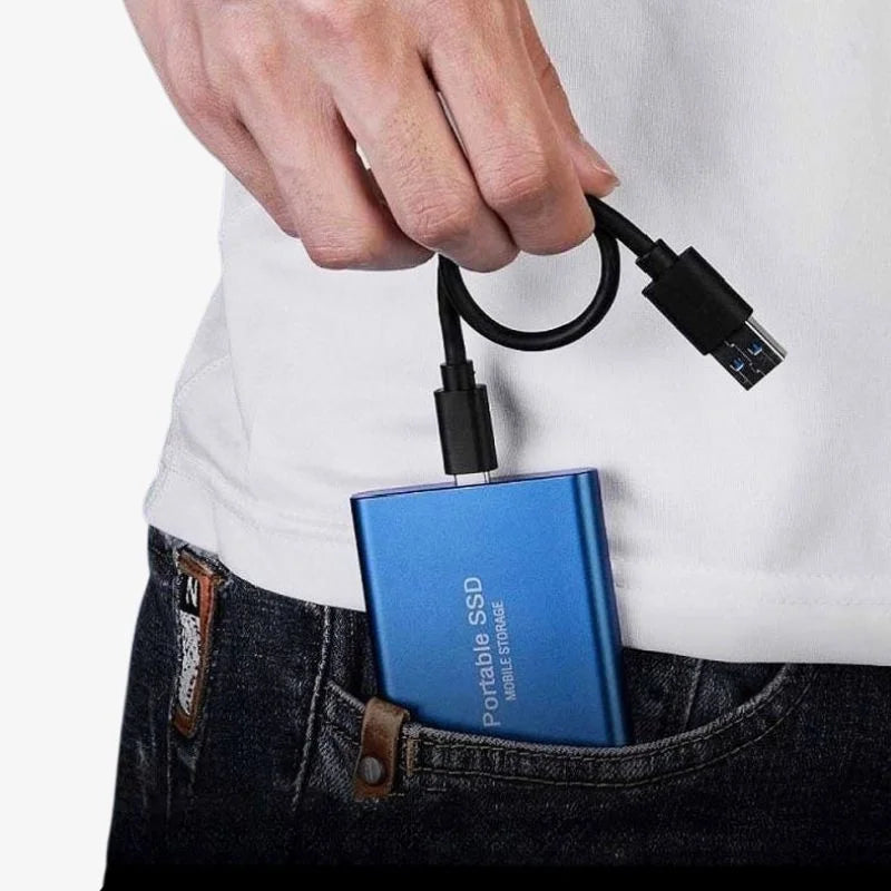 Brehn | Disco rigido esterno SSD in alluminio, memoria portatile 128GB