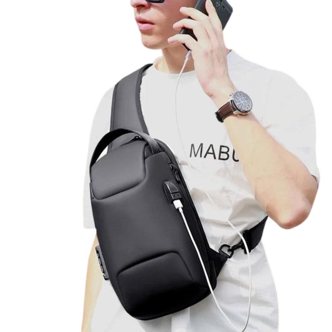 Borsa Antifurto | Porta USB | Impermeabile & Lucchetto a Codice