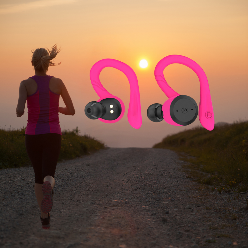 Vega - Cuffie sportive wireless impermeabili con 20 ore di autonomia