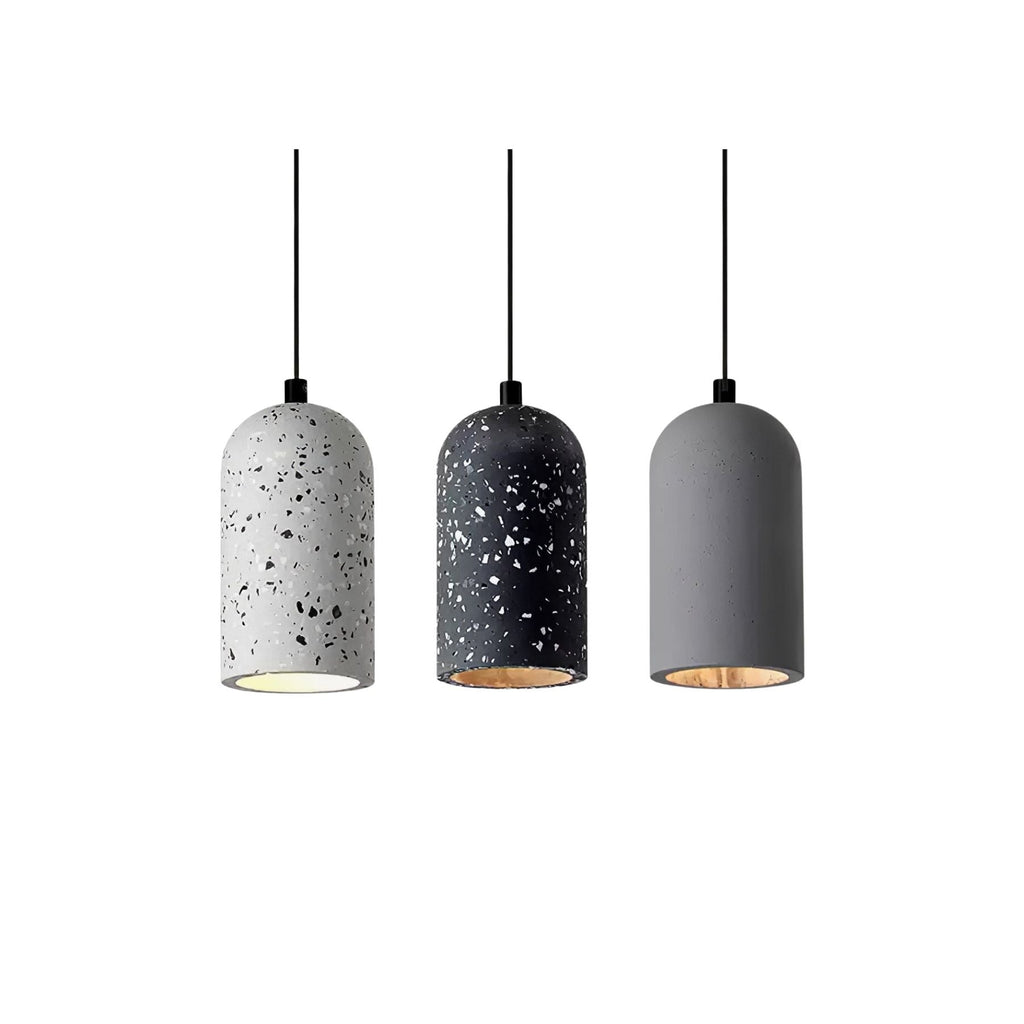 Lampada a sospensione Utopeza – Calcestruzzo riciclato – Grigio – Ø 30 cm – Design moderno