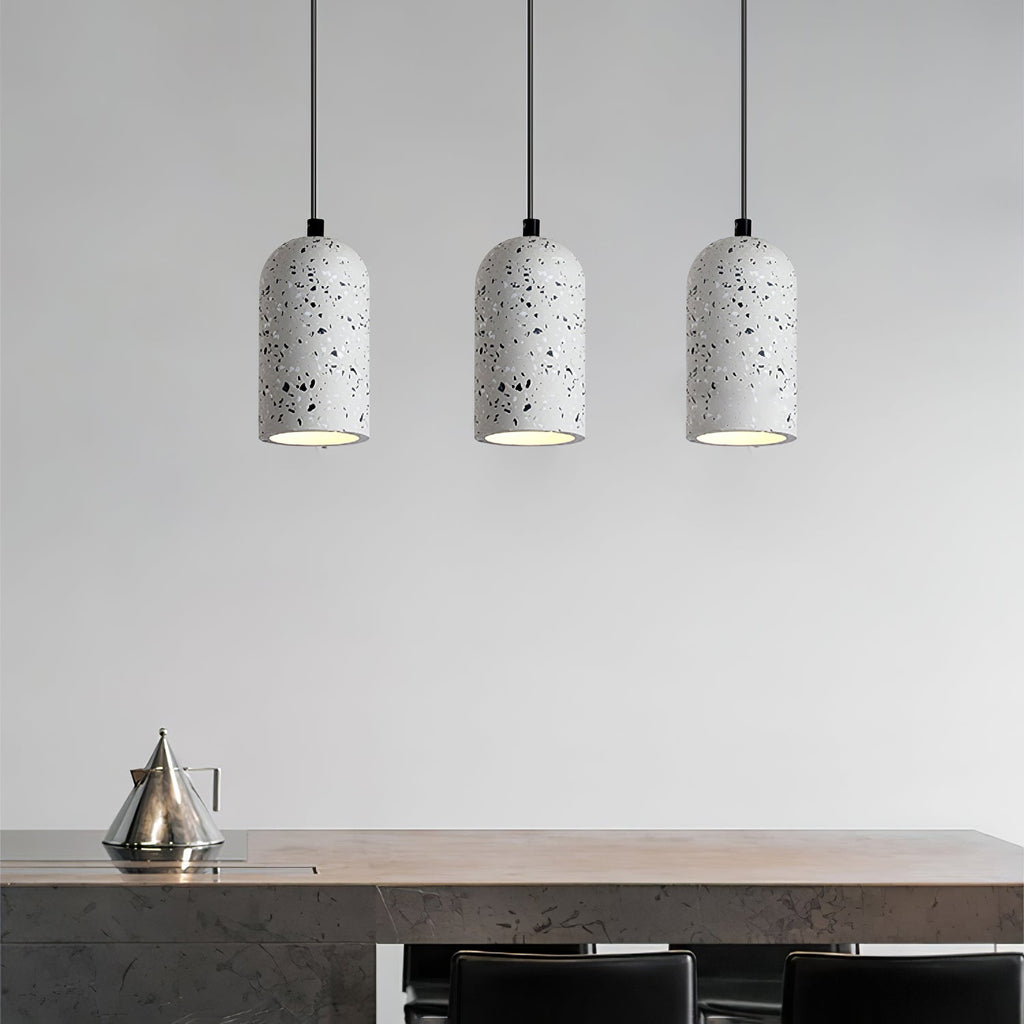 Lampada a sospensione Utopeza – Calcestruzzo riciclato – Grigio – Ø 30 cm – Design moderno