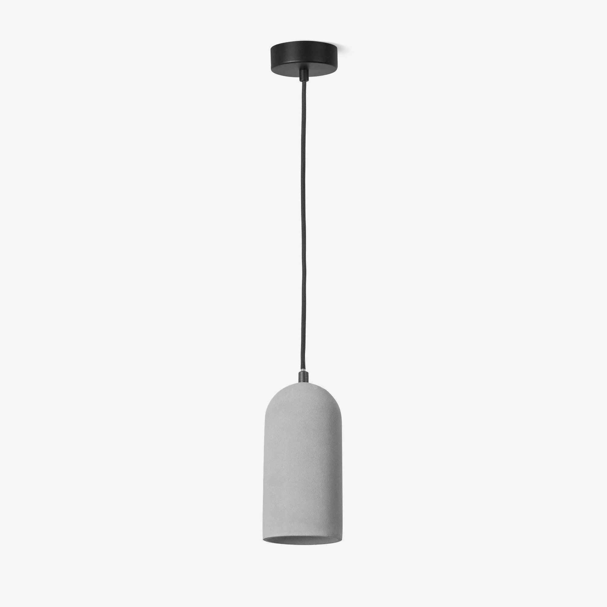 Lampada a sospensione Utopeza – Calcestruzzo riciclato – Grigio – Ø 30 cm – Design moderno