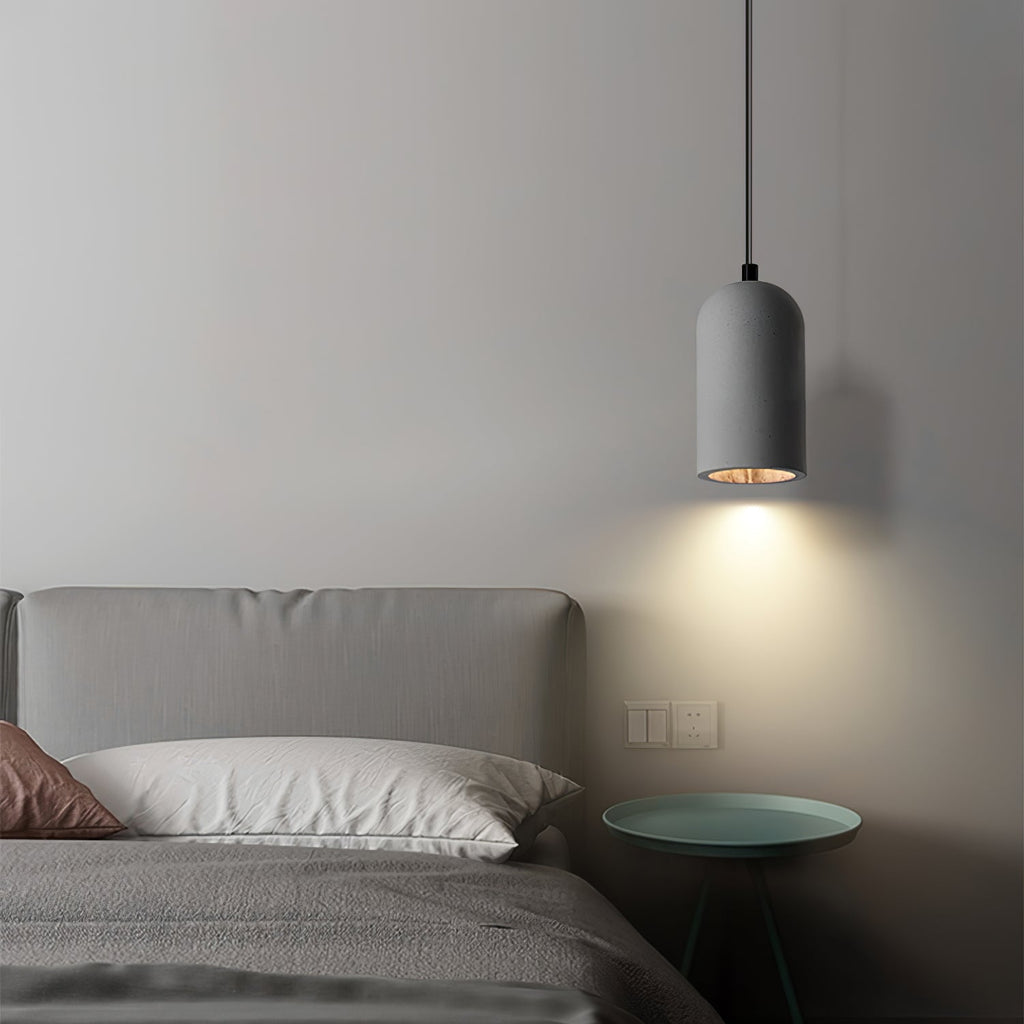 Lampada a sospensione Utopeza – Calcestruzzo riciclato – Grigio – Ø 30 cm – Design moderno