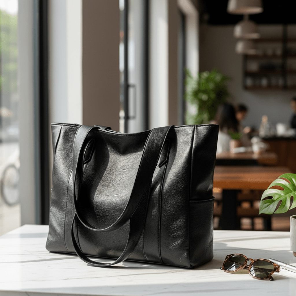 VINTARIS – Elegante borsa a tracolla in pelle con tocco retrò e superficie liscia