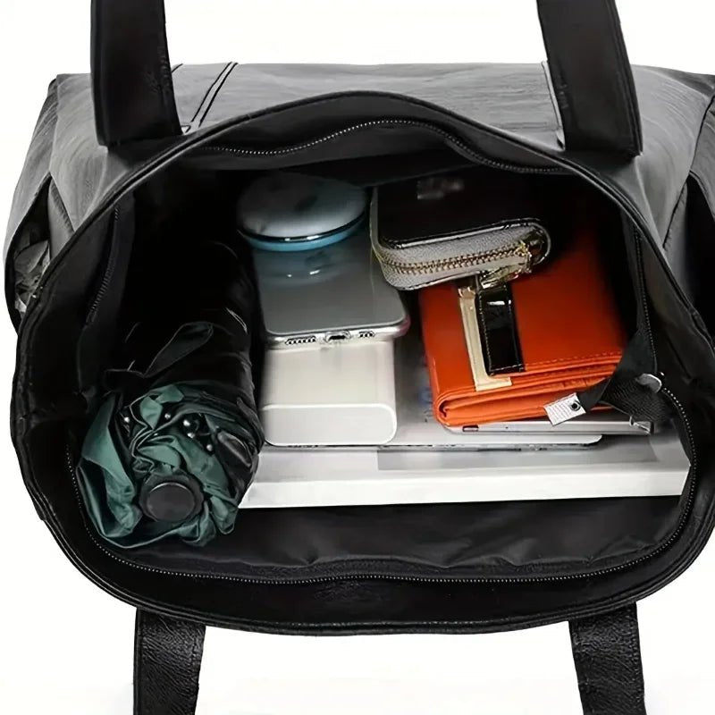 VINTARIS – Elegante borsa a tracolla in pelle con tocco retrò e superficie liscia