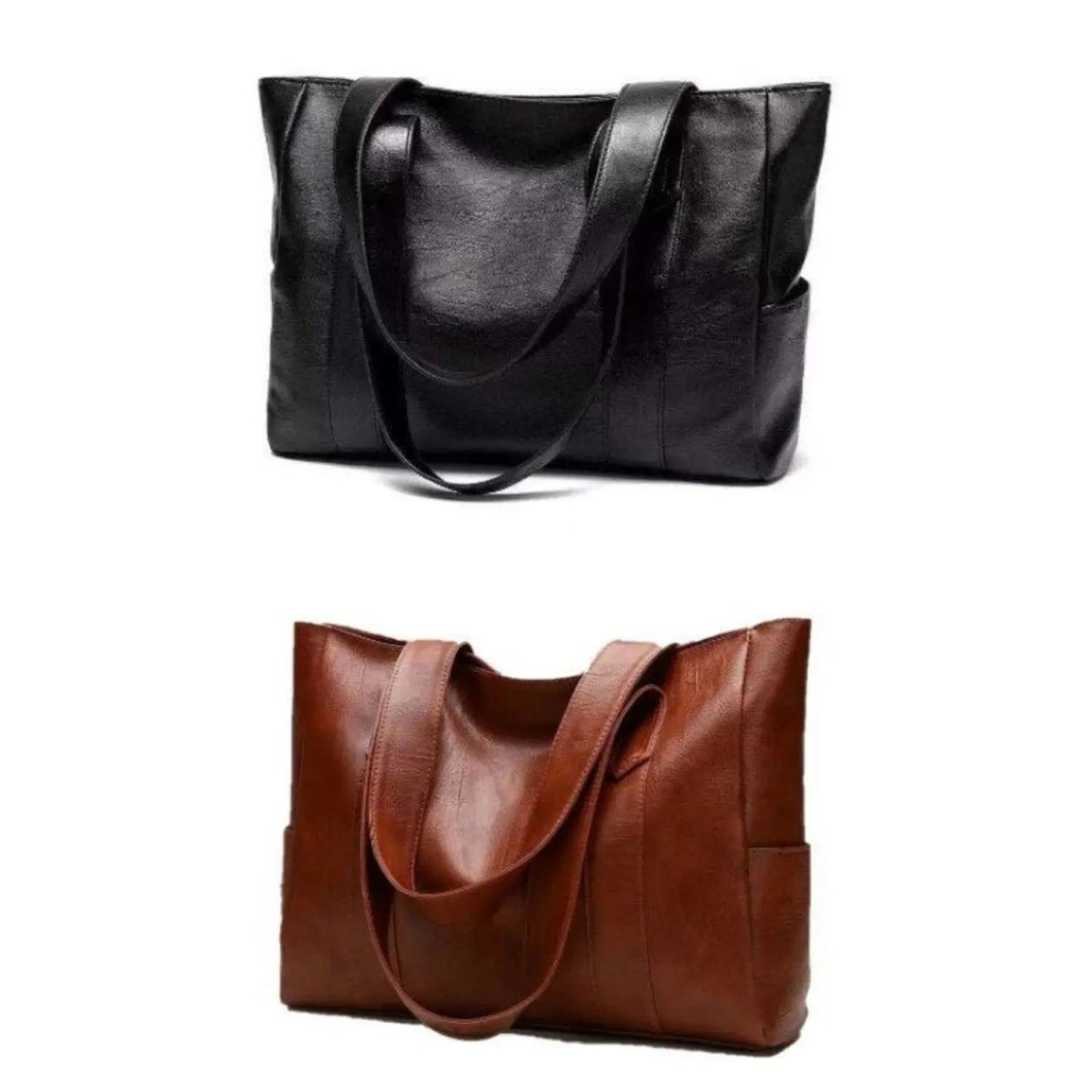 VINTARIS – Elegante borsa a tracolla in pelle con tocco retrò e superficie liscia