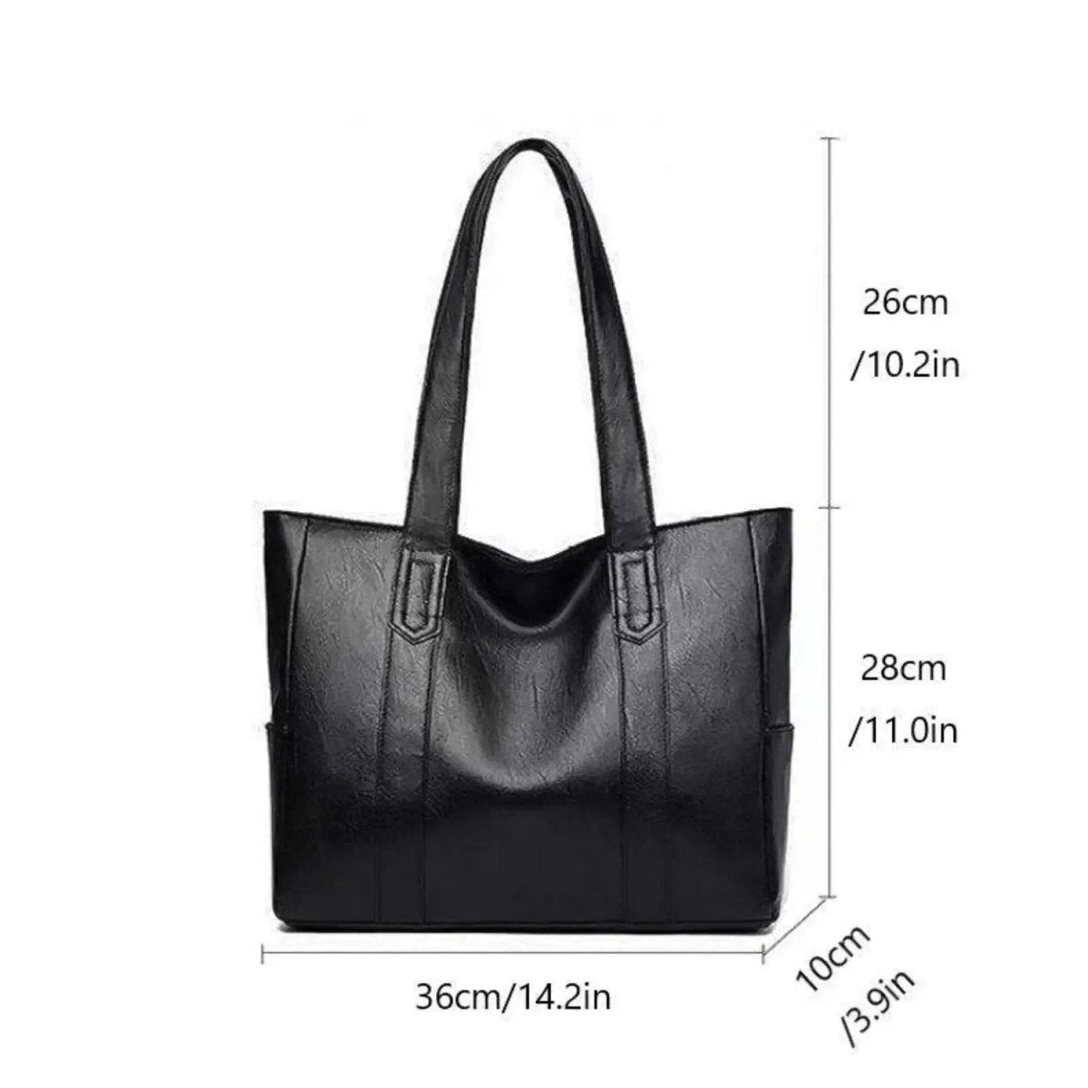 VINTARIS – Elegante borsa a tracolla in pelle con tocco retrò e superficie liscia