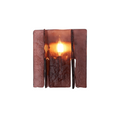 Lampada da Parete Vasimo – Metallo Color Oro – Rosso – E14 – Design Elegante