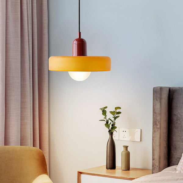 Liora Bauhaus Lampadario in Vetro con Regolazione dell'Altezza