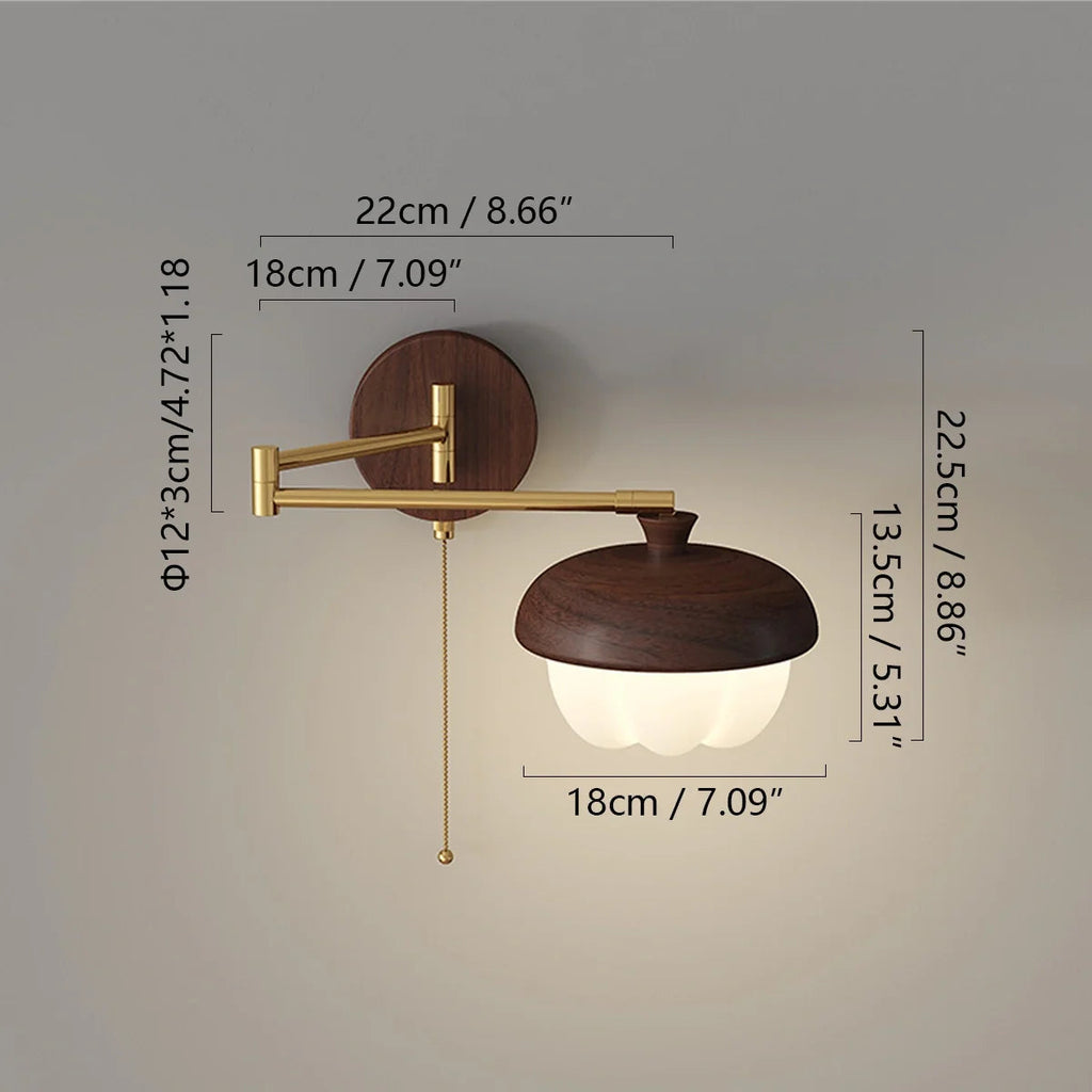 Lampada da parete Toreno – Tessuto, Metallo – Bianco – 30×20 cm – Design elegante per ambienti raffinati