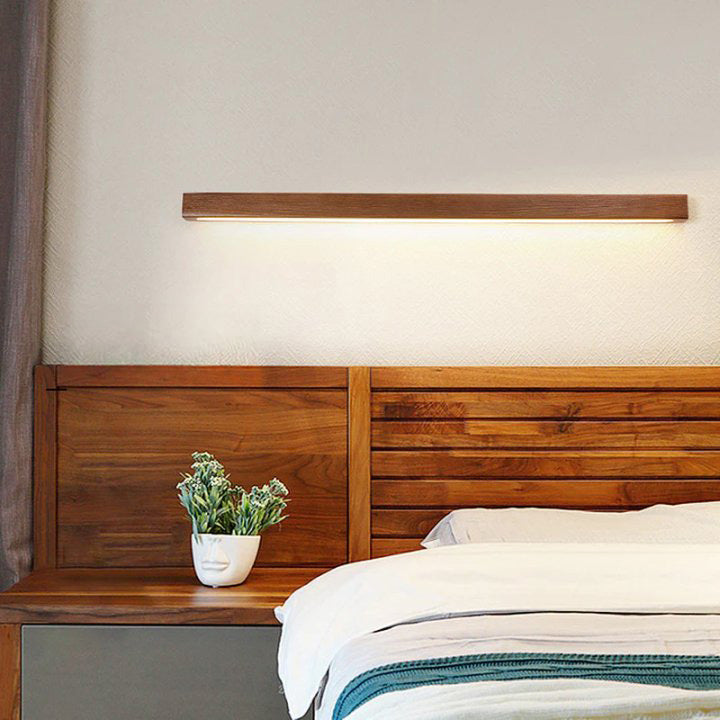 Lampada da parete – Finitura in legno – Bianco caldo – 3 posizioni di colore – Minimalista