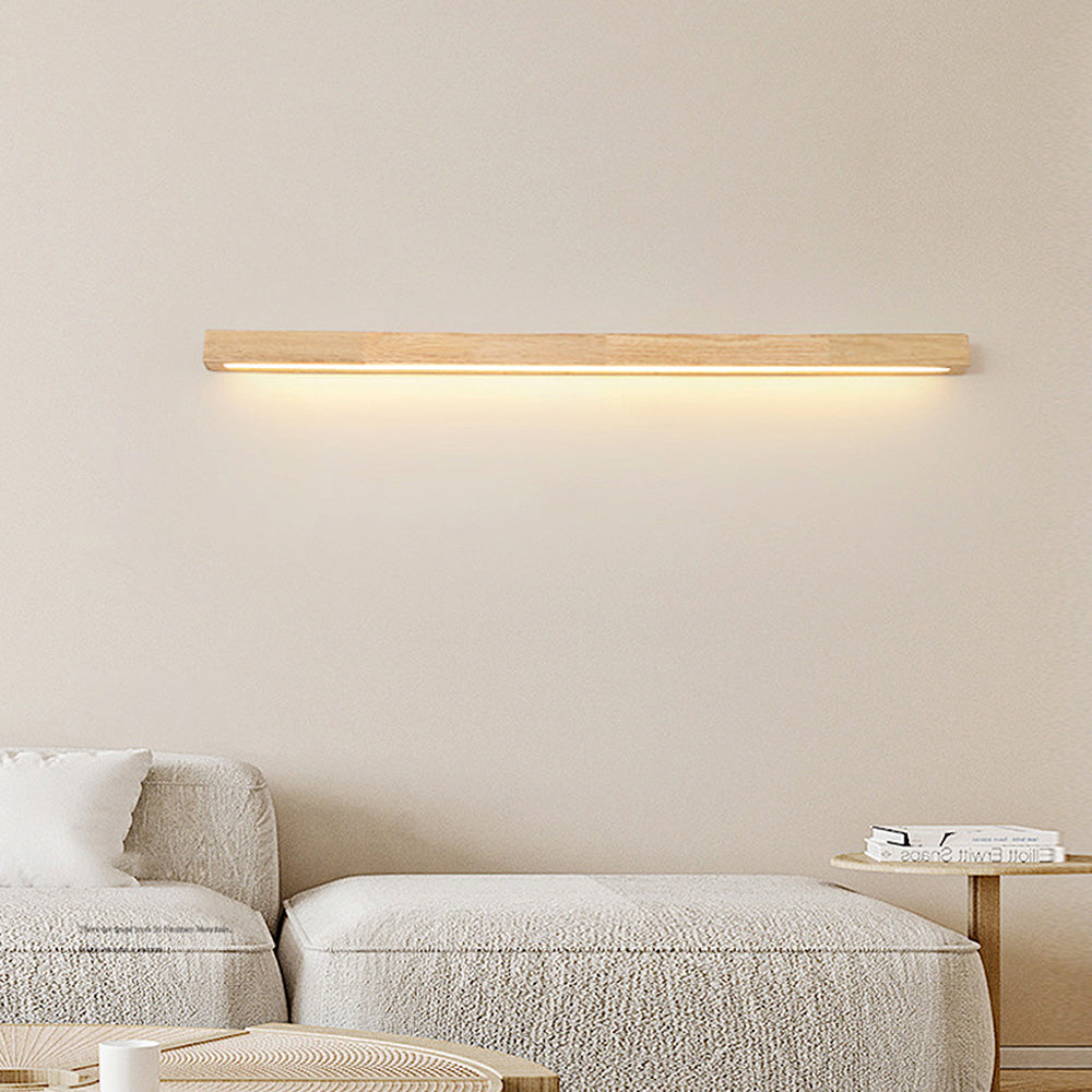 Lampada da parete – Finitura in legno – Bianco caldo – 3 posizioni di colore – Minimalista