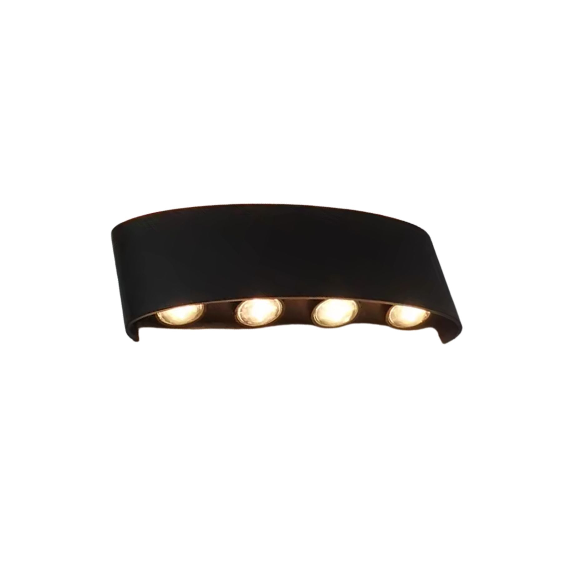 Lampada da parete – LED – Nero – Design moderno – Interno/Esterno – Resistente alle intemperie, Efficiente dal punto di vista energetico