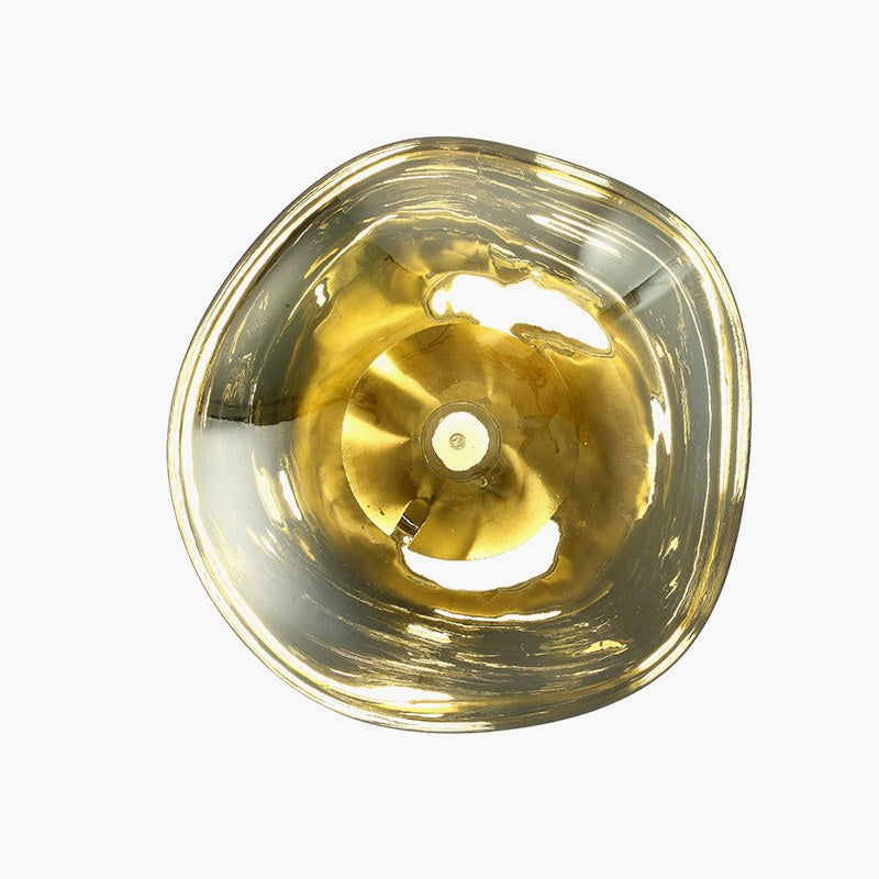 Lampada da parete – Pietra lavica e vetro – Nero – E27 – Design moderno per interni eleganti