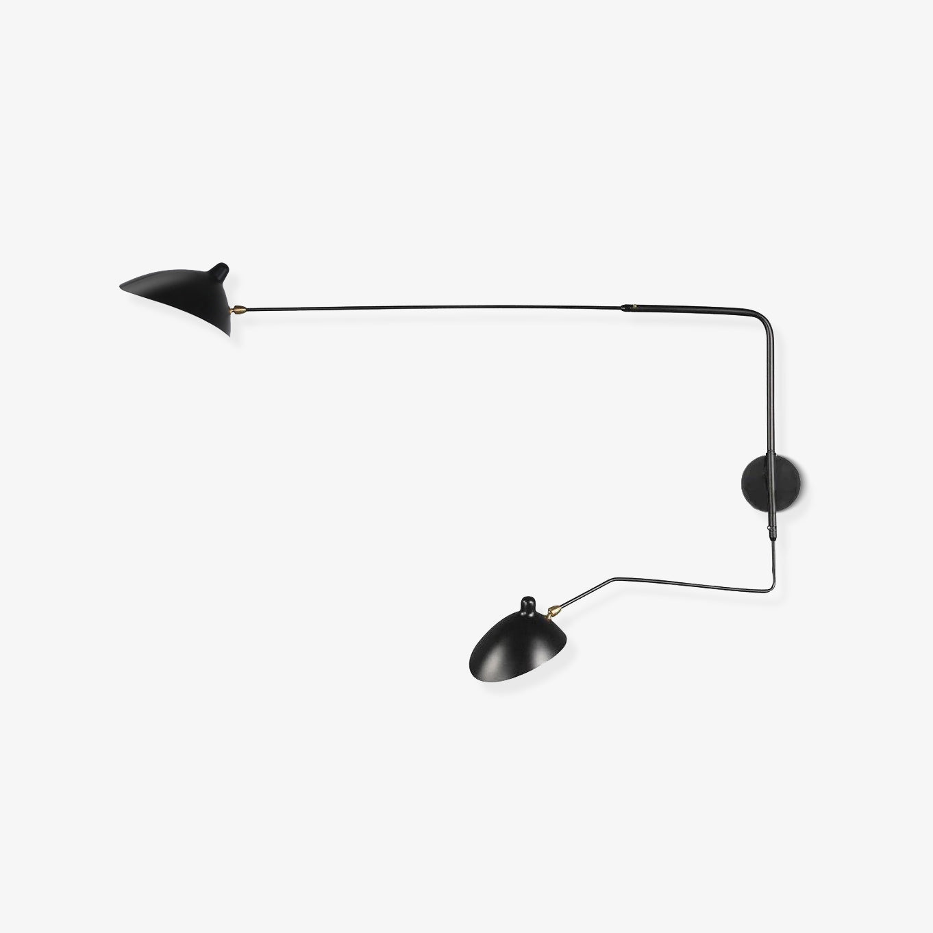 Lampada da parete – Metallo & Ottone – Nero – Design Moderno – Illuminazione Elegante per la Tua Casa