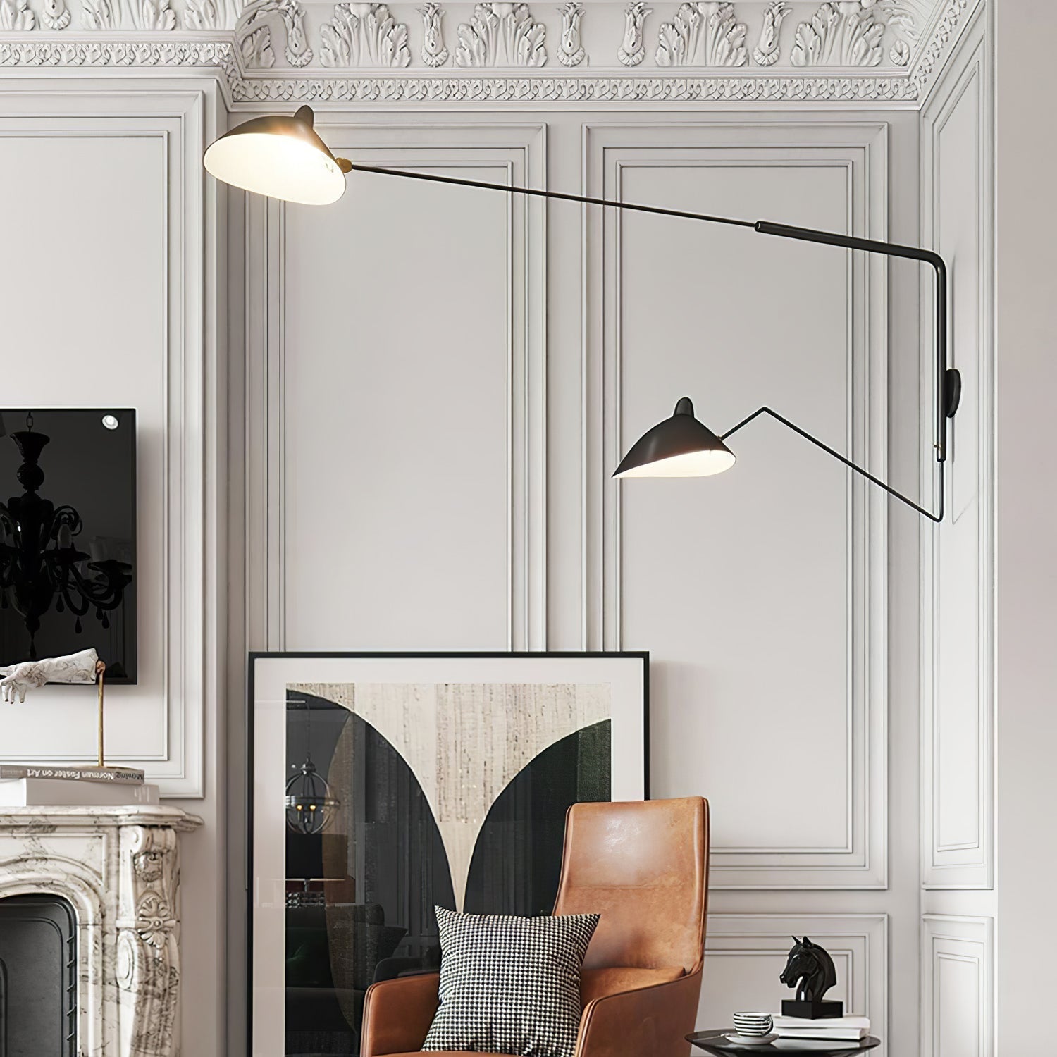 Lampada da parete – Metallo & Ottone – Nero – Design Moderno – Illuminazione Elegante per la Tua Casa