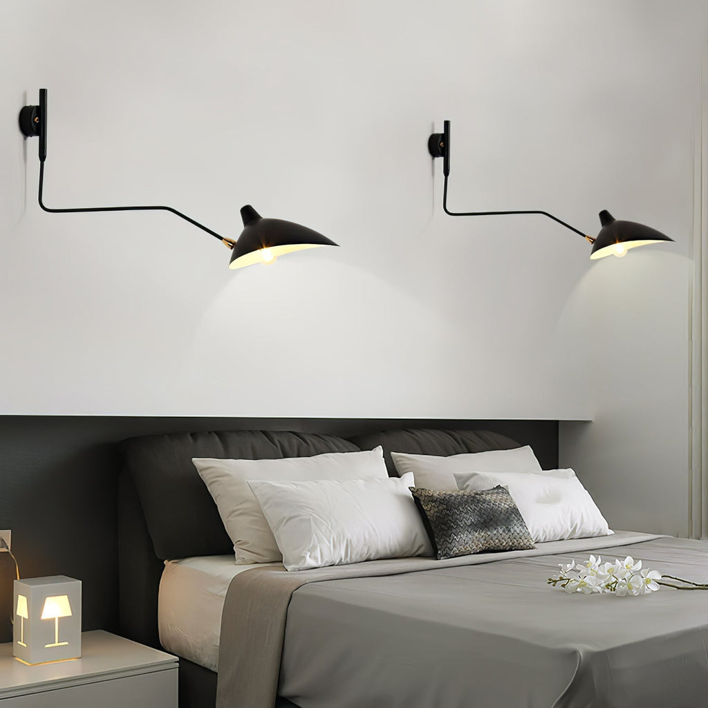 Lampada da parete – Metallo & Ottone – Nero – Design Moderno – Illuminazione Elegante per la Tua Casa