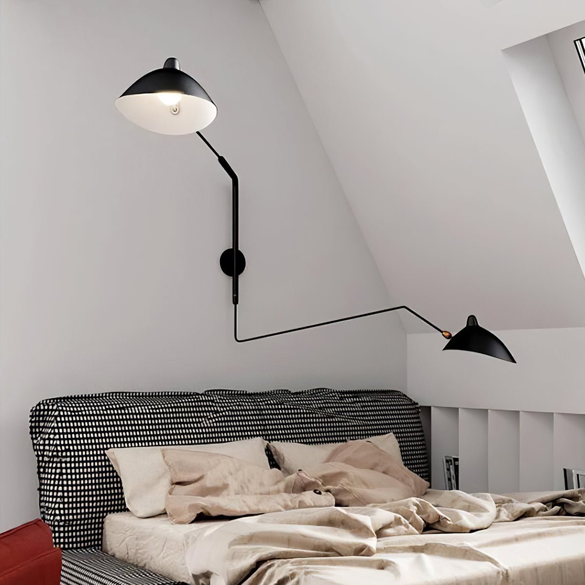 Lampada da parete – Metallo & Ottone – Nero – Design Moderno – Illuminazione Elegante per la Tua Casa