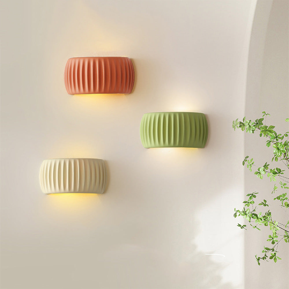 Applique da Interno – Resina – Bianco – Ø 24 cm – Design Moderno per Accenti Eleganti