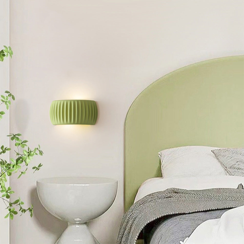 Applique da Interno – Resina – Bianco – Ø 24 cm – Design Moderno per Accenti Eleganti