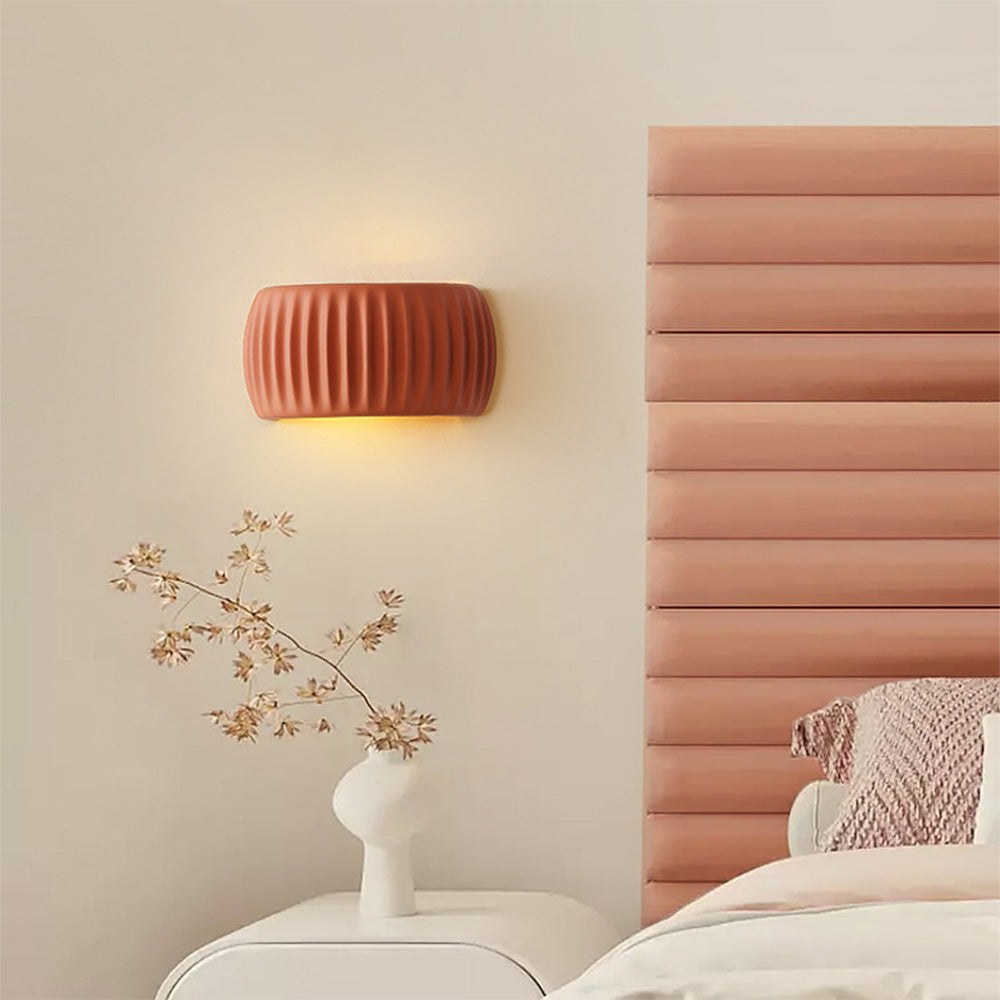 Applique da Interno – Resina – Bianco – Ø 24 cm – Design Moderno per Accenti Eleganti