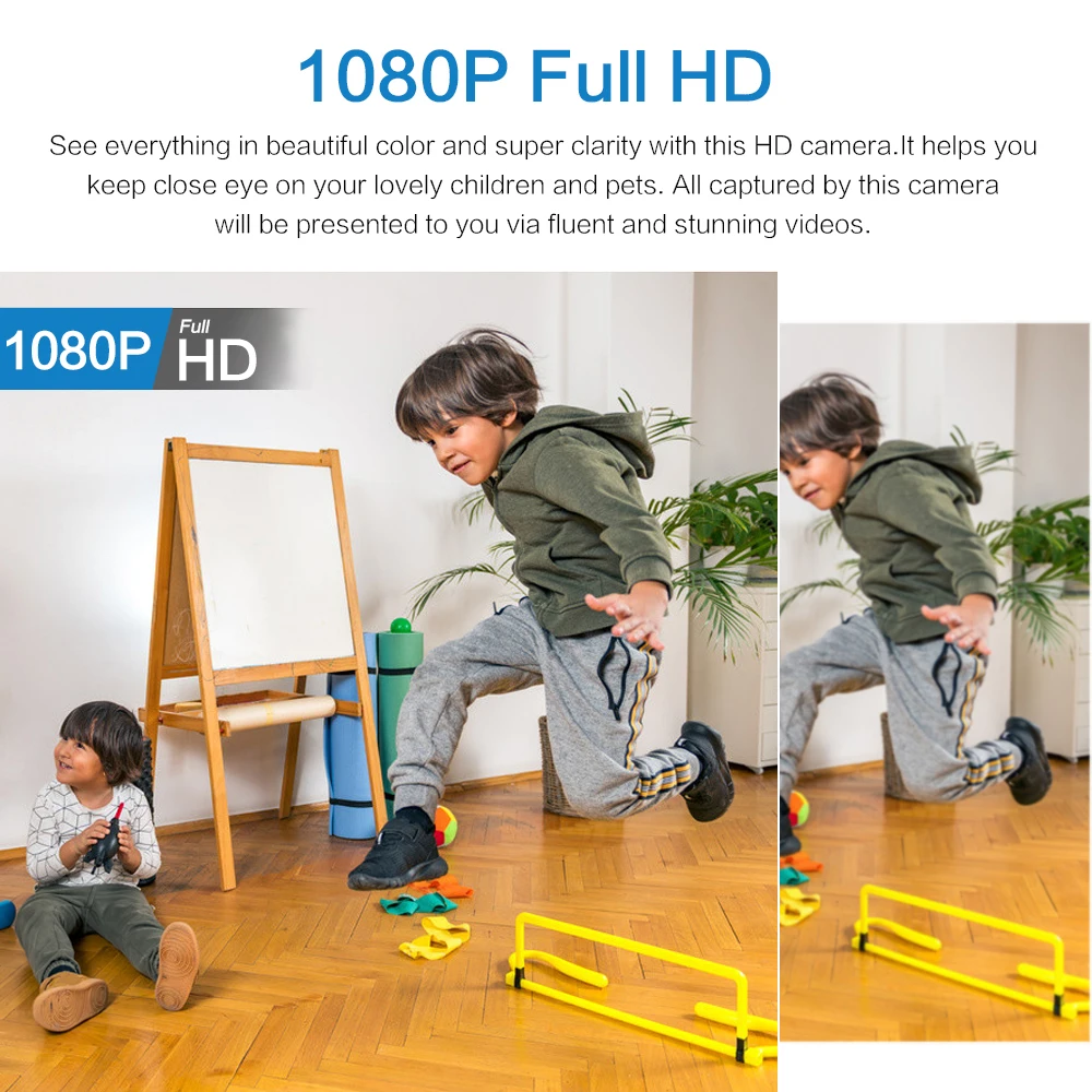 AstraGuard Mini Telecamera Impermeabile Con Visione Notturna 1080P IP Wireless