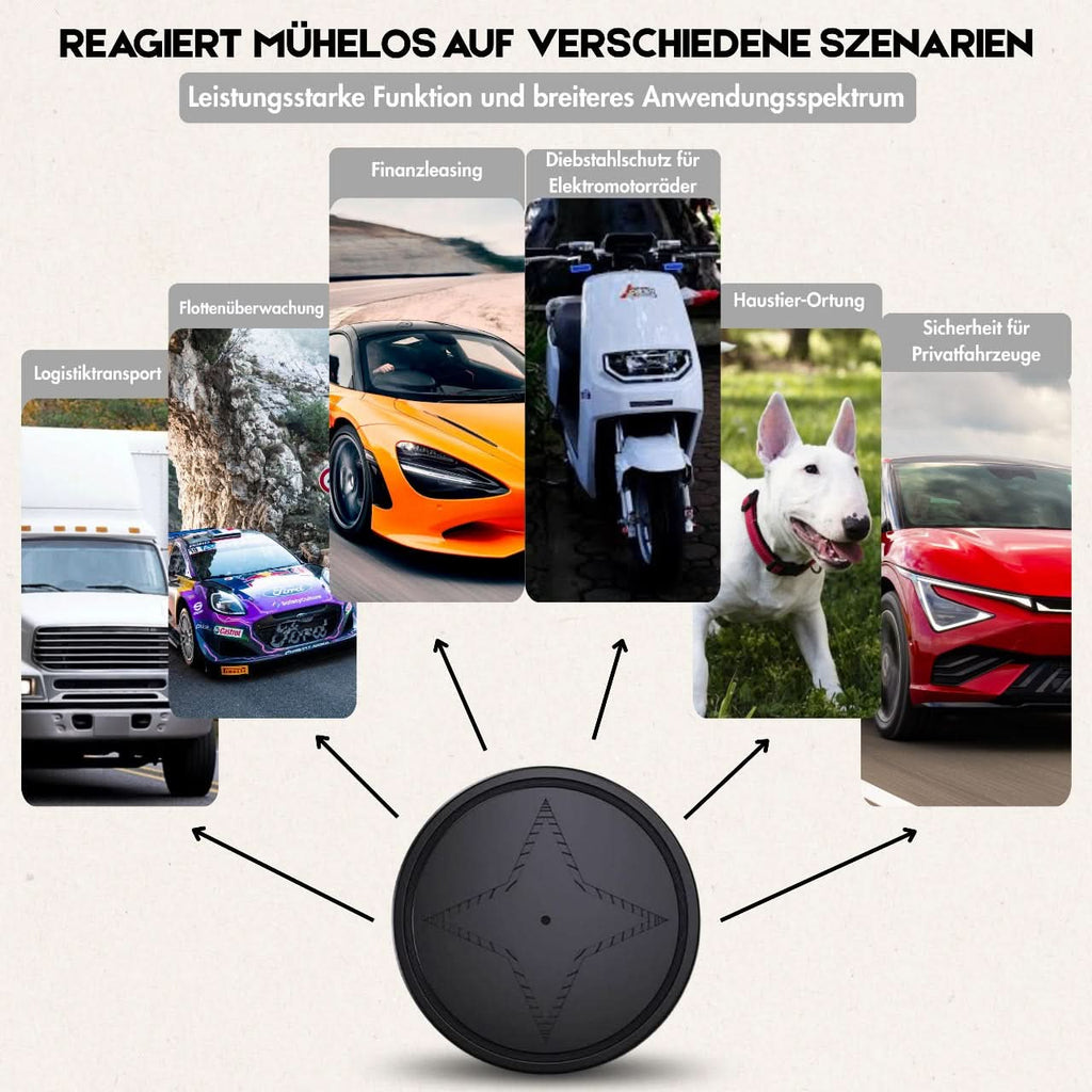 TRACKNEX – Tracker GPS compatto con fissaggio magnetico