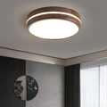 Zallon Plafoniera – Legno – Calda – Ø 40 cm – Illuminazione LED moderna per soggiorno e camera da letto