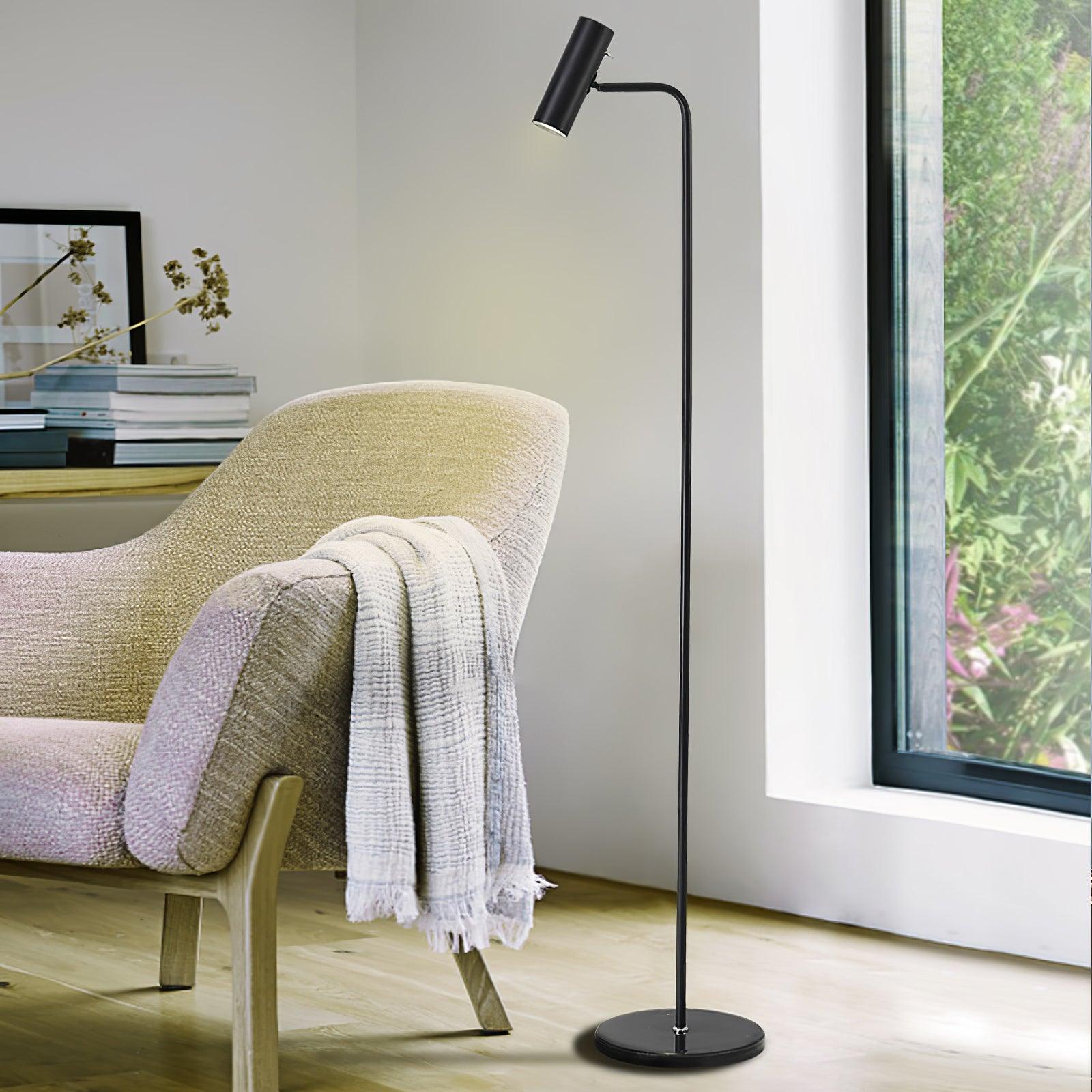 Zelvano Lampada da Terra – Ottone – Oro – 160 cm – Minimalista & Regolabile, Ideale per il Soggiorno