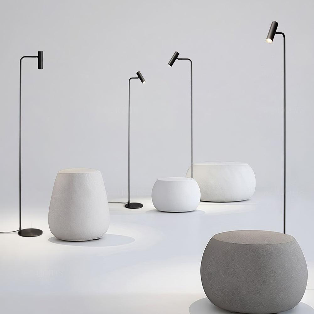 Zelvano Lampada da Terra – Ottone – Oro – 160 cm – Minimalista & Regolabile, Ideale per il Soggiorno