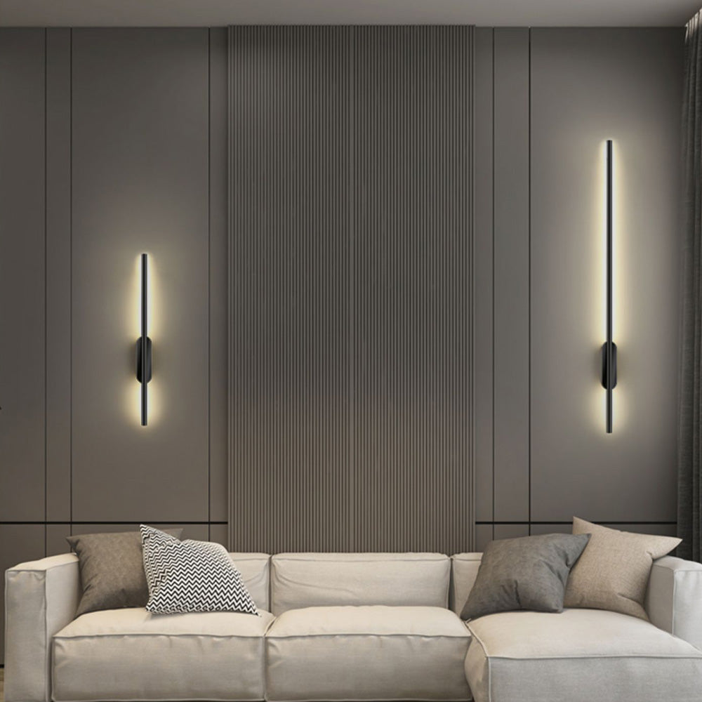 Lampada da Parete Zilzan – Metallo – Nero – Lunghezza Variabile – Design Moderno