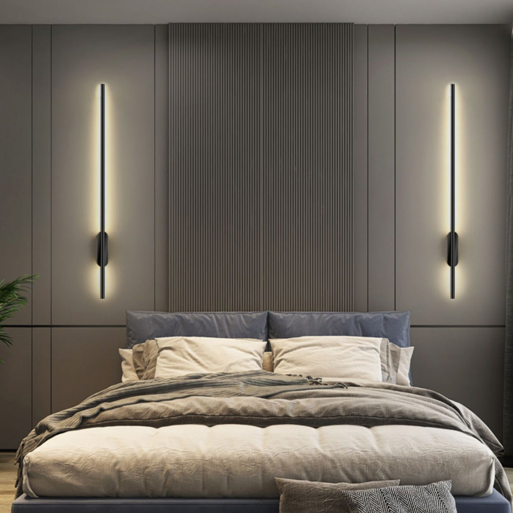 Lampada da Parete Zilzan – Metallo – Nero – Lunghezza Variabile – Design Moderno
