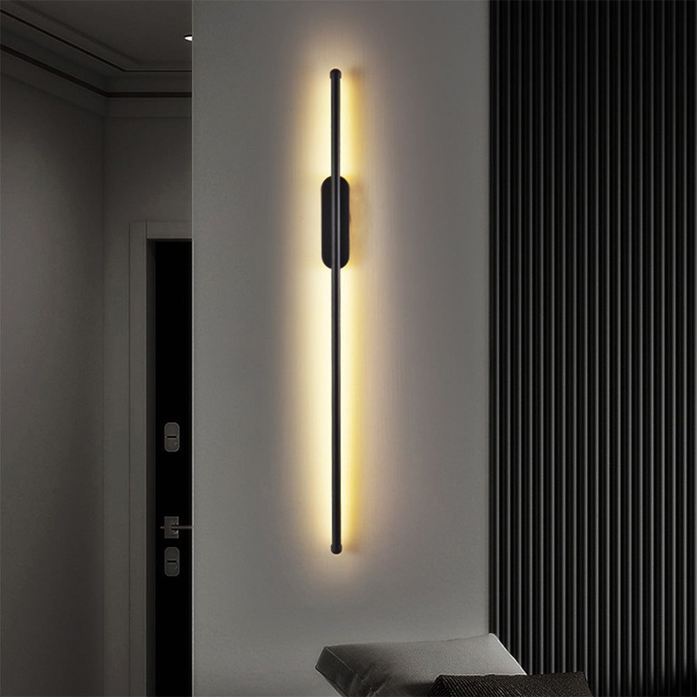 Lampada da Parete Zilzan – Metallo – Nero – Lunghezza Variabile – Design Moderno