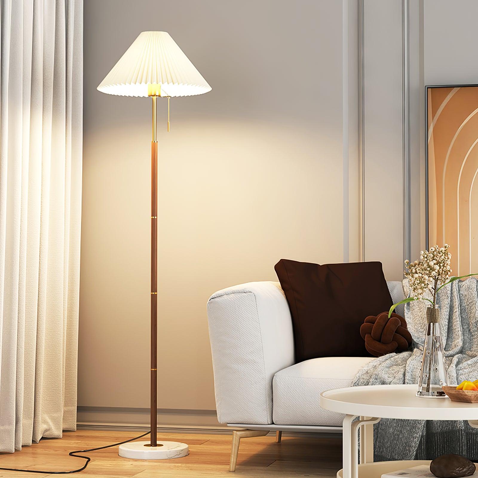 Zomira Lampada da Terra – Acciaio – Bianco – 160 cm – Design Retro per Soggiorno e Accenti Eleganti