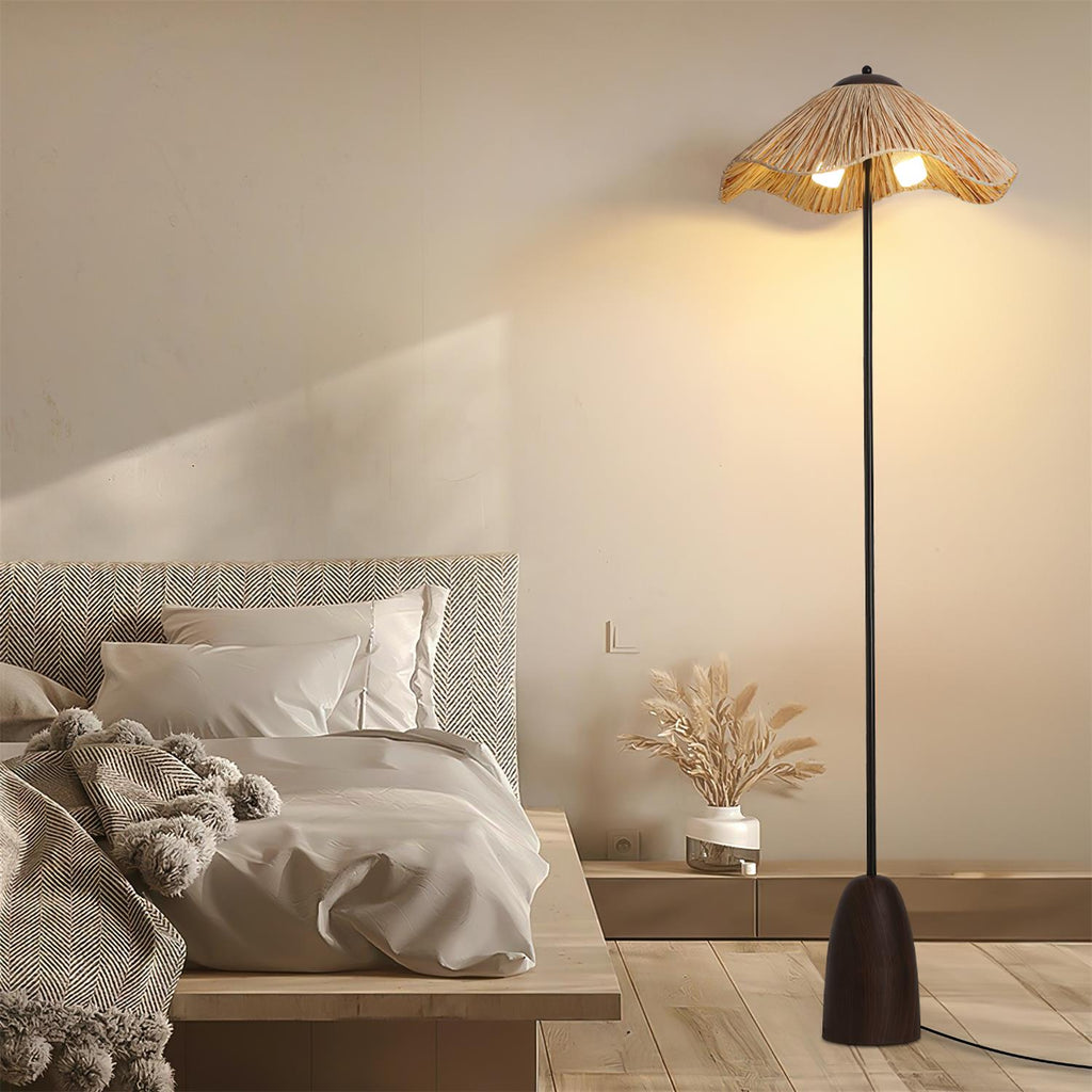 Zorquen Lampada da Terra – Tessuto – Nero – 160 cm – Design Moderno per Soggiorni e Angoli Lettura