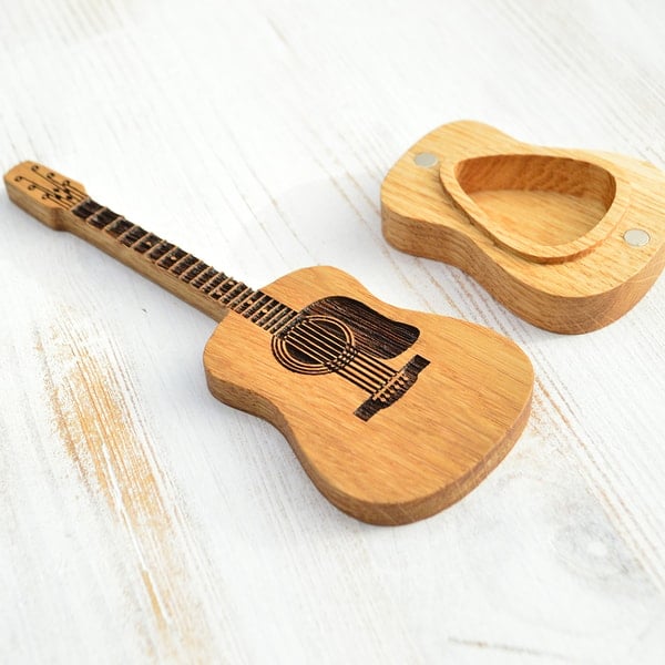 GuitarHolder - Supporto per plettro per chitarra +3 Plettro gratuiti