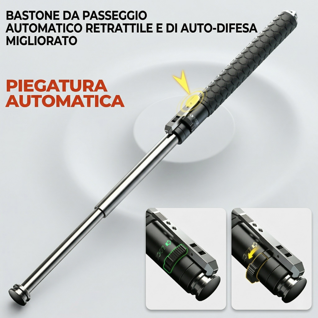 Bastone di Sicurezza Estensibile per Camminata e Outdoor