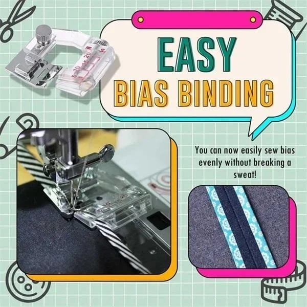 1+1 GRATIS | AdjustoBind - Piedino per Cucire a Biaxiale Regolabile [Ultimo Giorno di Sconto]