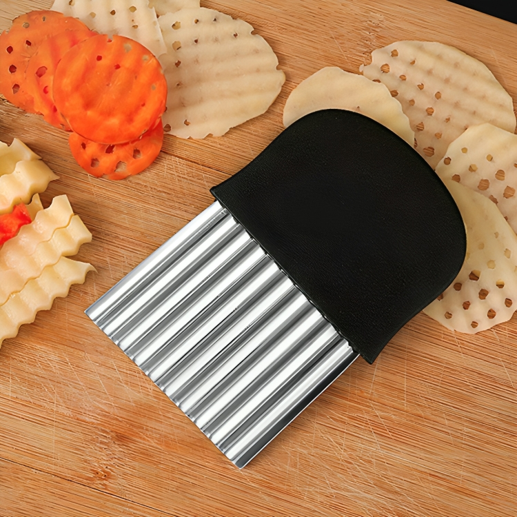 RippleCutter - Raspador di Cucina a Forma di Ondina in Acciaio Inossidabile