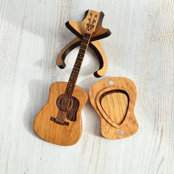 GuitarHolder - Supporto per plettro per chitarra +3 Plettro gratuiti