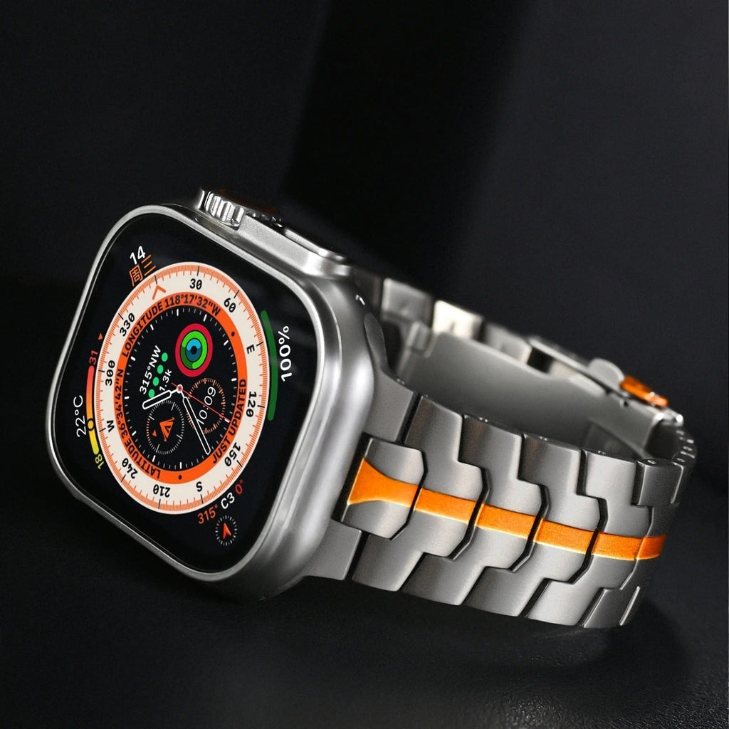 Bracciale in Titanio per Apple Watch Veralis con Chiusura Ipoallergenica