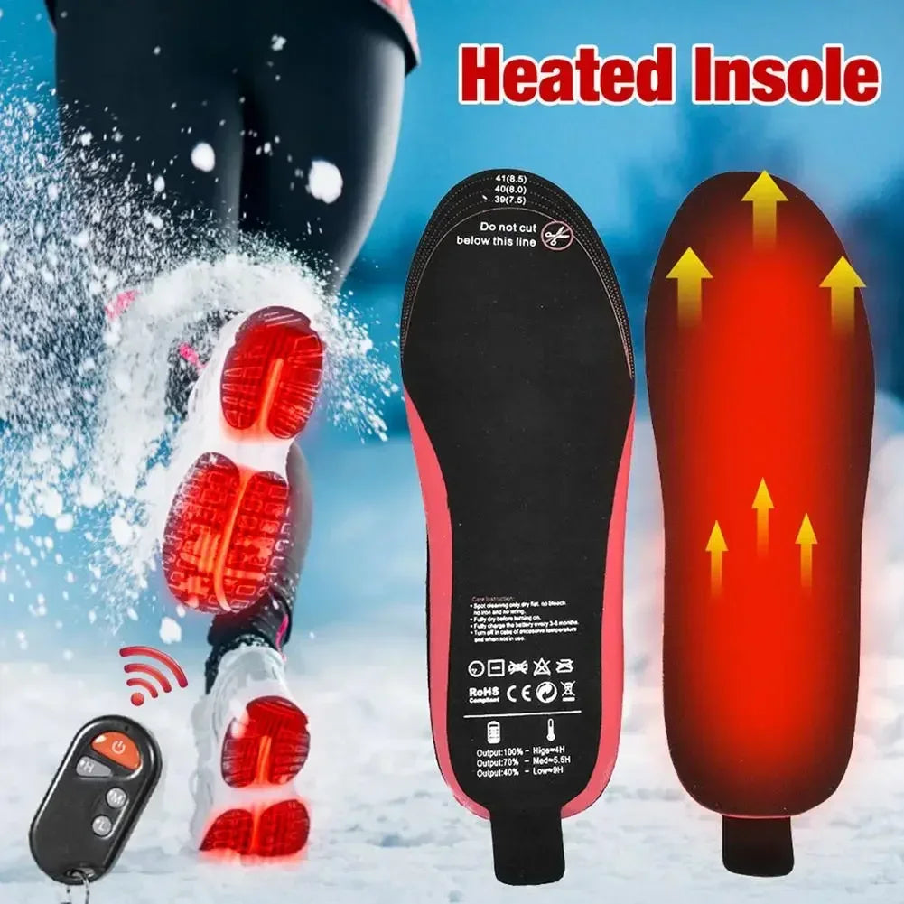 Sole riscaldabili WarmStep Pro | Ricaricabili con telecomando | 3 livelli di riscaldamento regolabili | Tagliabili | Scaldapiedi elettrici per uso all'aperto e invernale