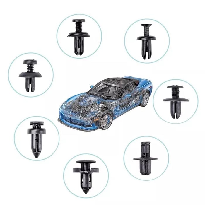 Clip di fissaggio per auto | Rivetti in plastica per auto | BefestiBox