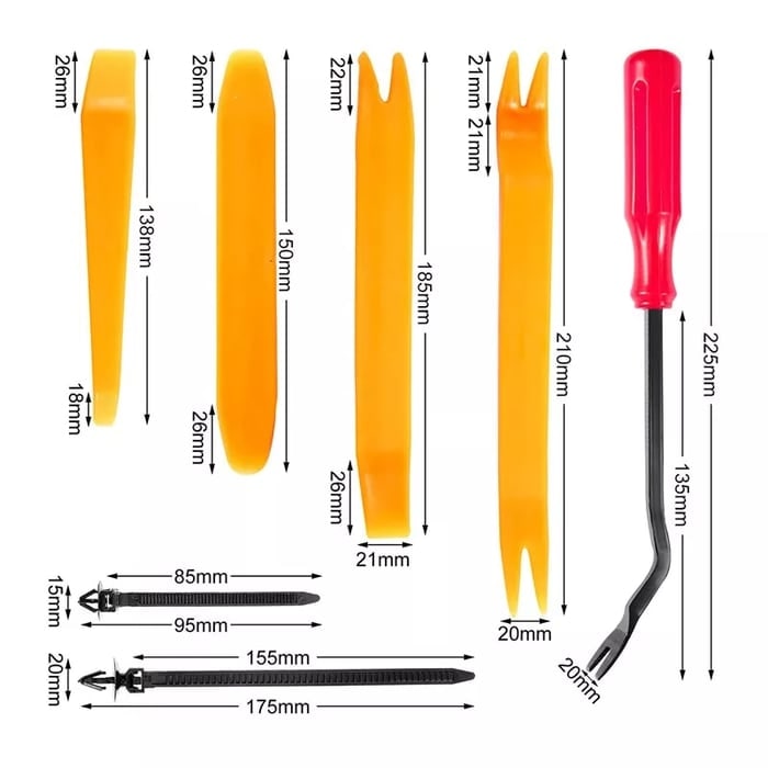 Clip di fissaggio per auto | Rivetti in plastica per auto | BefestiBox