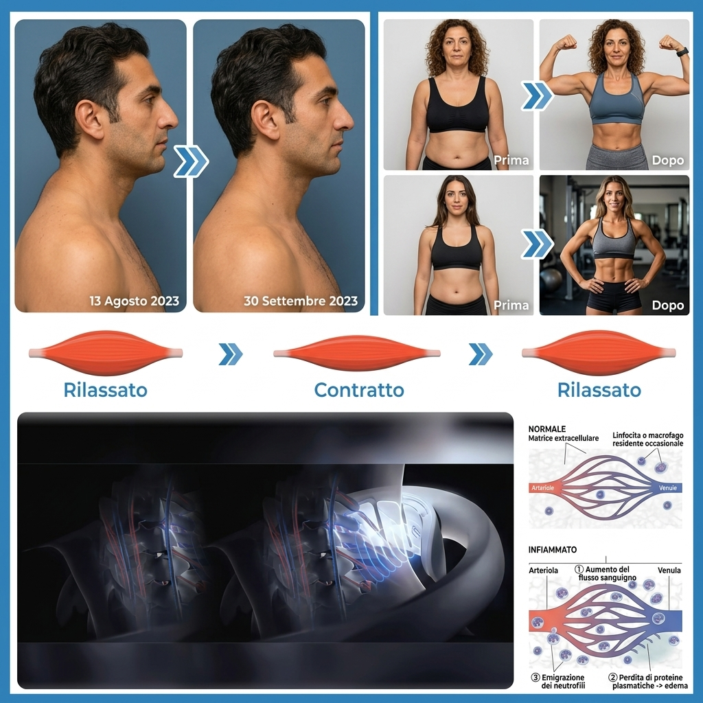 Massaggiatore Collo a Ultrasuoni Dispositivo Drenaggio Linfatico Relax Muscolare Corpo Vitalize