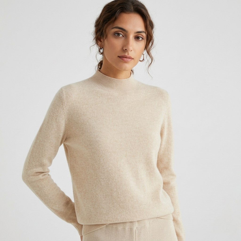 Maglione da Donna in Maglia Morbida Pullover Elegante Caldo