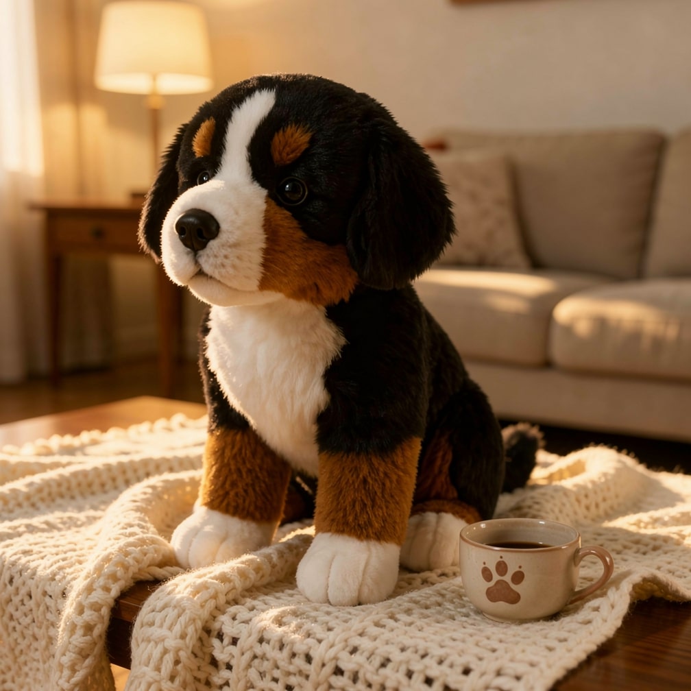 Berner Sennen Peluche | Cane Plüschtier Realistico | SoftBernie
