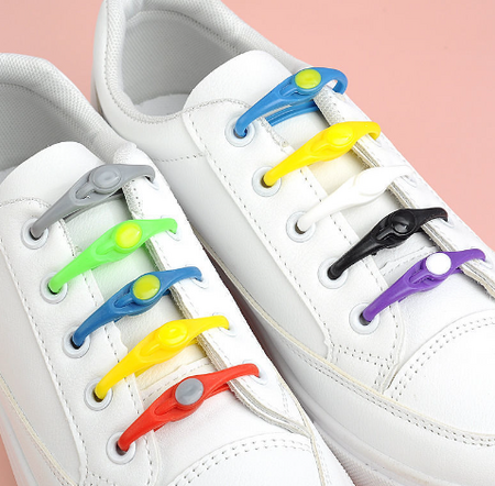 FitLock™ | Lacci elastici senza nodi | 6+6 GRATIS | Per tutte le taglie di scarpe | Sistema di chiusura rapida per vita quotidiana e sport